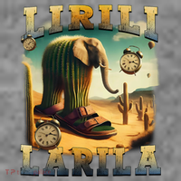 Lirili Larila Funny Italian Brainrot Meme Cactus Elephant  Toddler Hoodie thumb 2