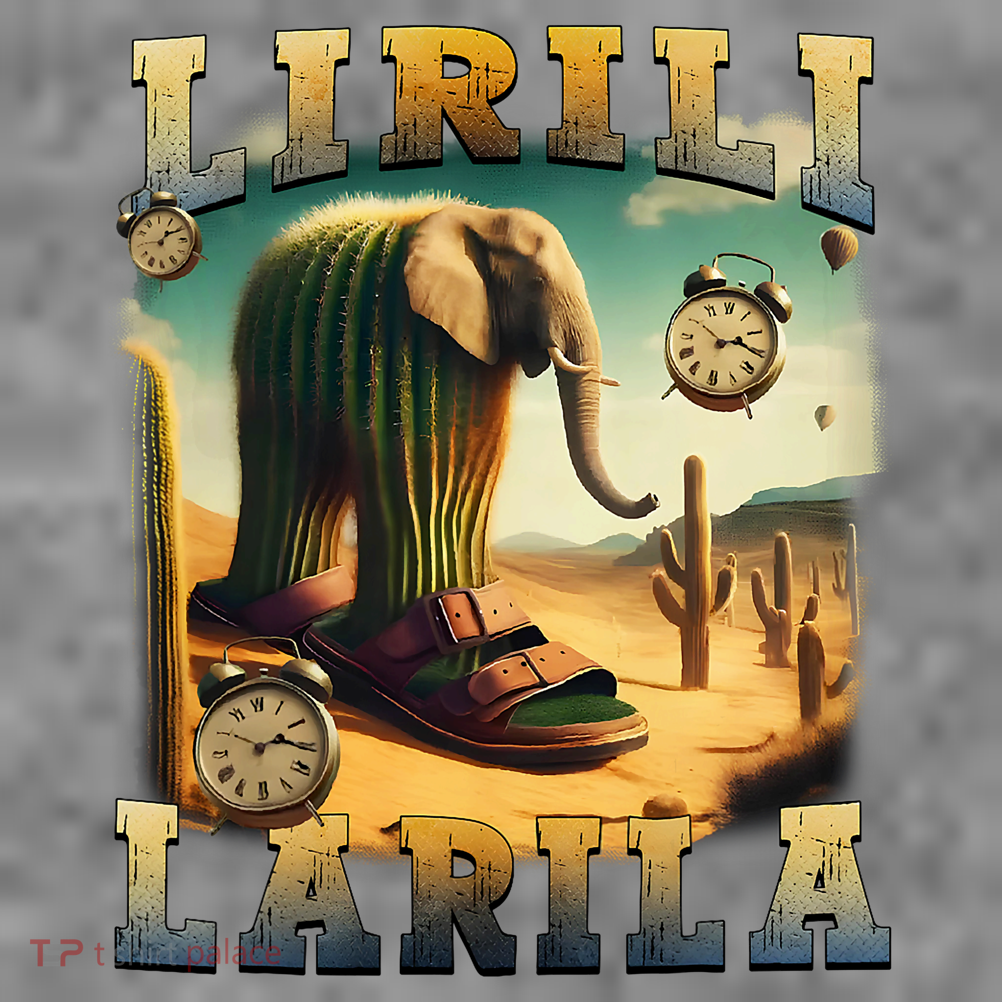 Lirili Larila Funny Italian Brainrot Meme Cactus Elephant  Toddler Hoodie