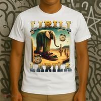 Lirili Larila Funny Italian Brainrot Meme Cactus Elephant  T-Shirt thumb 3