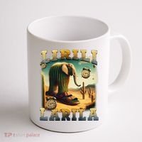 Lirili Larila Funny Italian Brainrot Meme Cactus Elephant  Coffee Mug thumb 1