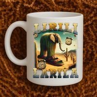 Lirili Larila Funny Italian Brainrot Meme Cactus Elephant  Coffee Mug thumb 2