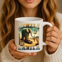 Lirili Larila Funny Italian Brainrot Meme Cactus Elephant  Coffee Mug thumb 3