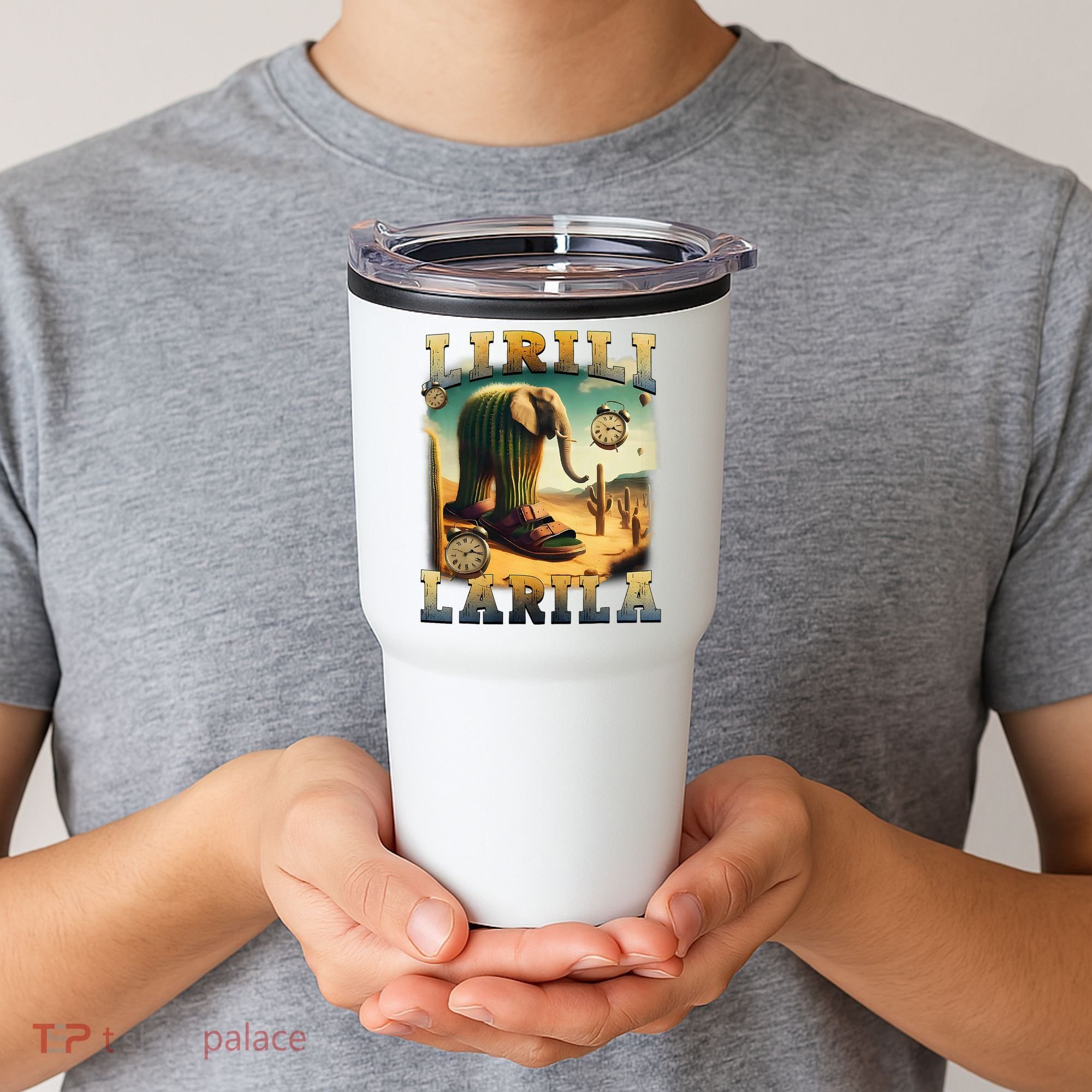 Lirili Larila Funny Italian Brainrot Meme Cactus Elephant  Tumbler