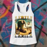 Lirili Larila Funny Italian Brainrot Meme Cactus Elephant  Women's Tank Top thumb 3