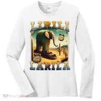 Lirili Larila Funny Italian Brainrot Meme Cactus Elephant  Women's Long Sleeve Shirt thumb 0