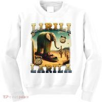 Lirili Larila Funny Italian Brainrot Meme Cactus Elephant  Kids Sweatshirt thumb 0