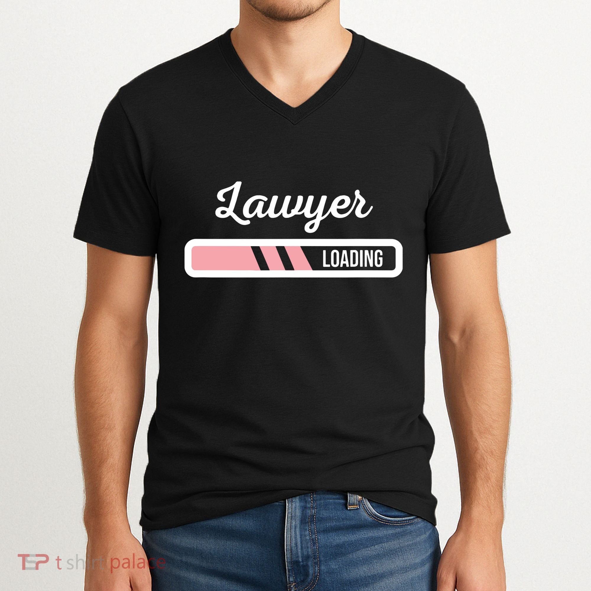 Lawyer Loading Funny New Lawyer Outfit Law Graduate Gift V-Neck T-Shirt