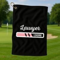 Lawyer Loading Funny New Lawyer Outfit Law Graduate Gift Golf Towel thumb 1