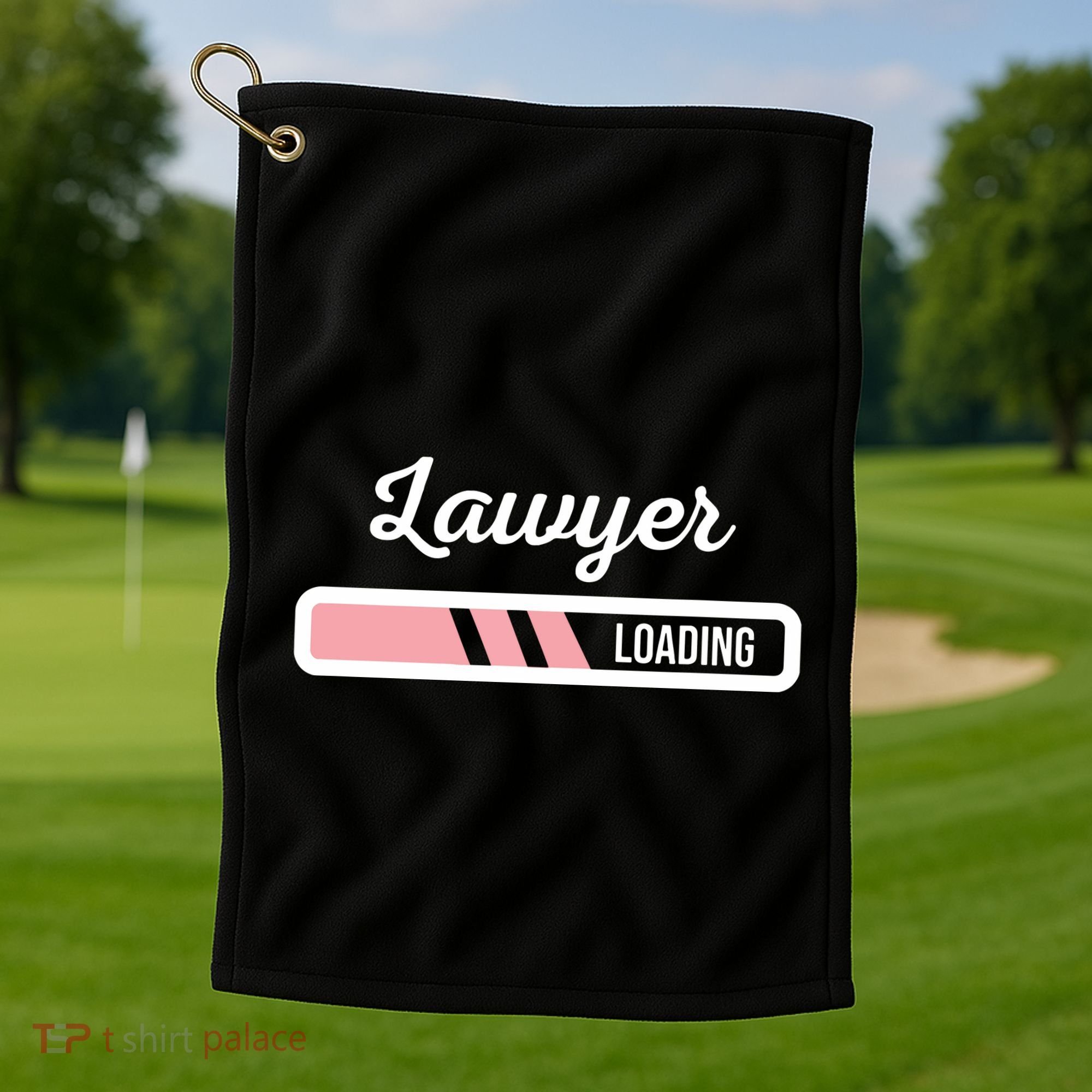 Lawyer Loading Funny New Lawyer Outfit Law Graduate Gift Golf Towel