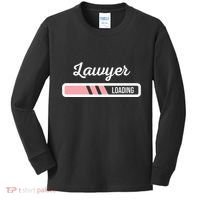 Lawyer Loading Funny New Lawyer Outfit Law Graduate Gift Kids Long Sleeve Shirt thumb 0