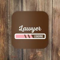 Lawyer Loading Funny New Lawyer Outfit Law Graduate Gift Coaster thumb 0