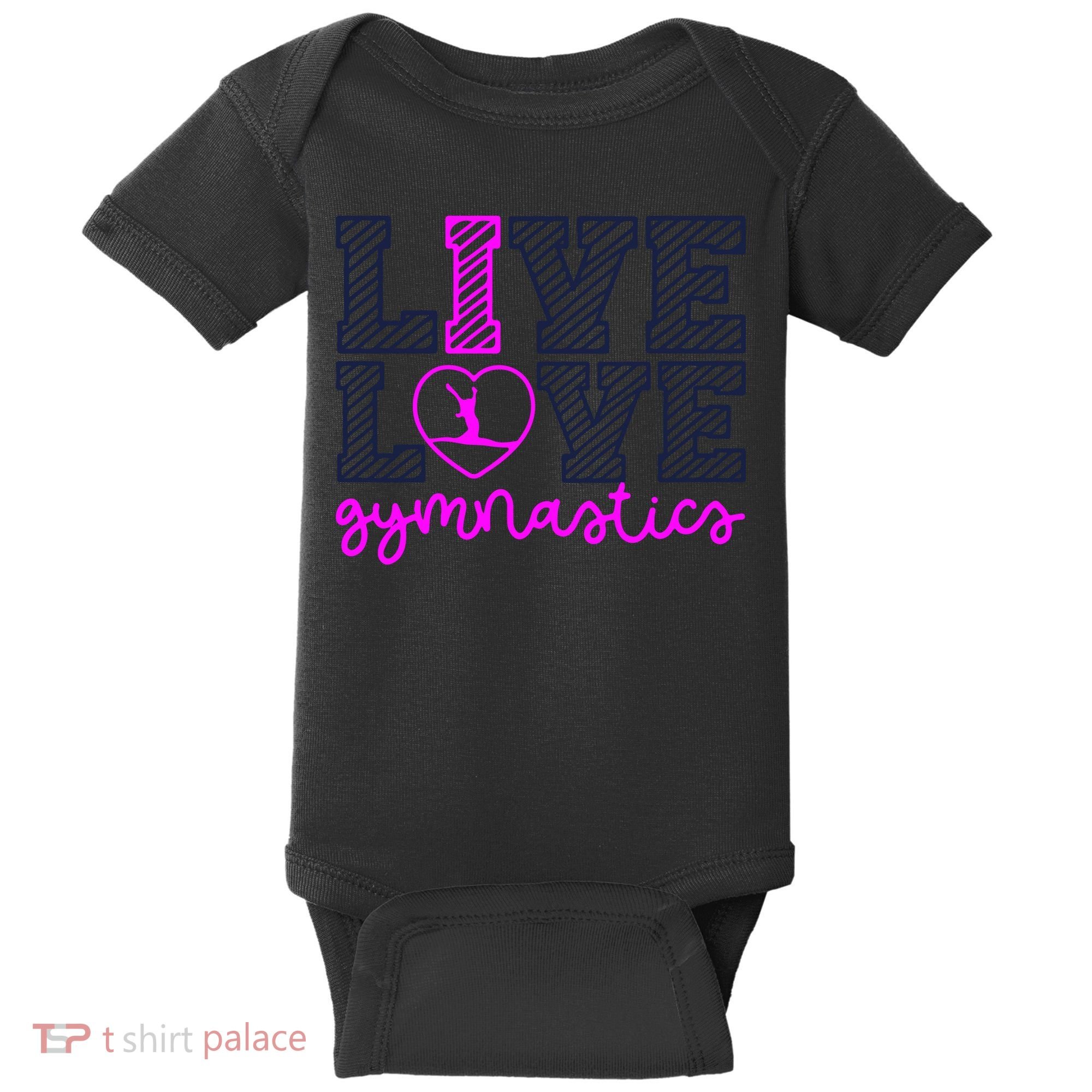 Live Love Gymnastics Baby Bodysuit
