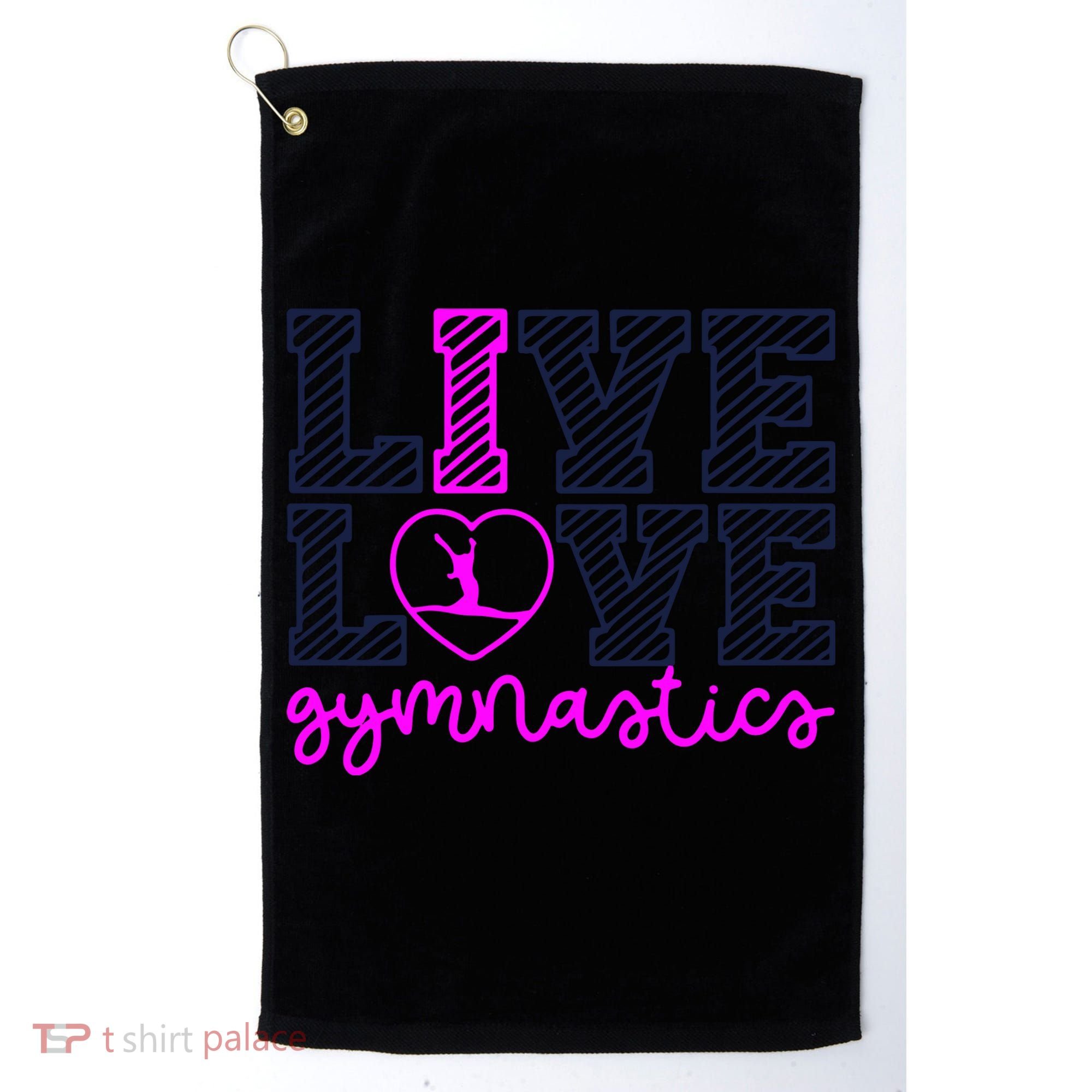 Live Love Gymnastics Golf Towel