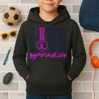 Live Love Gymnastics Kids Hoodie thumb 2