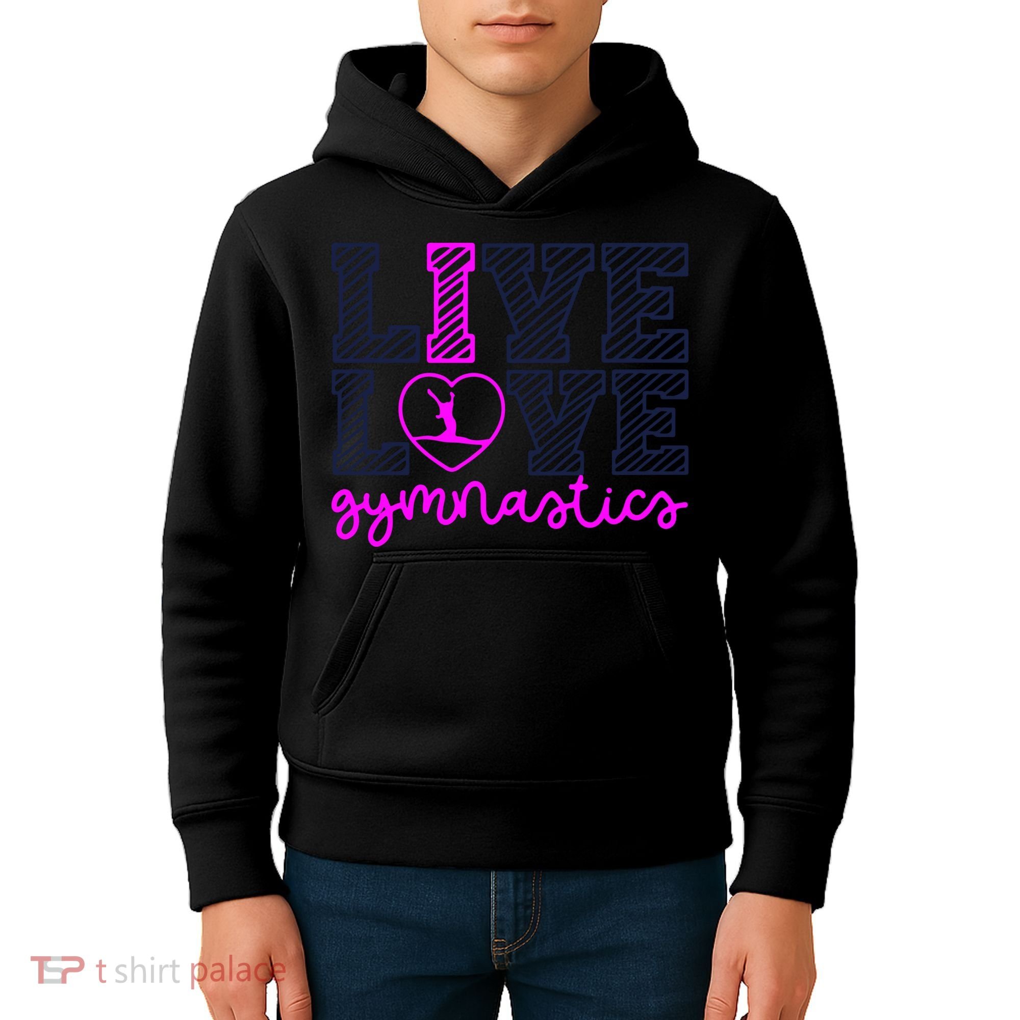 Live Love Gymnastics Kids Hoodie