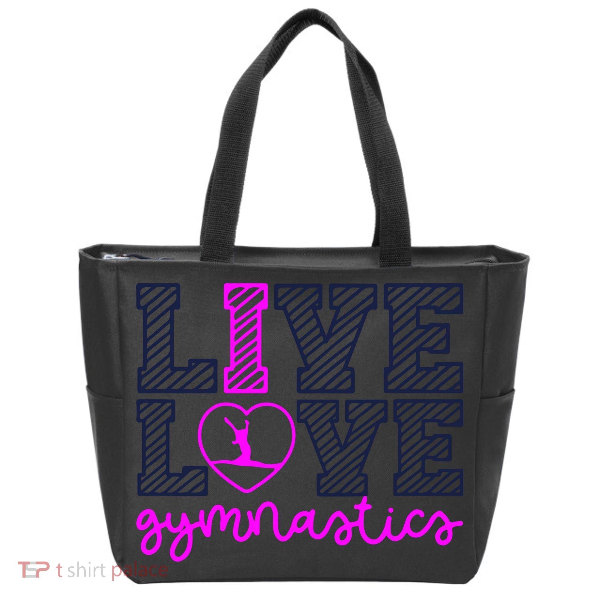 Live Love Gymnastics Tote Bag