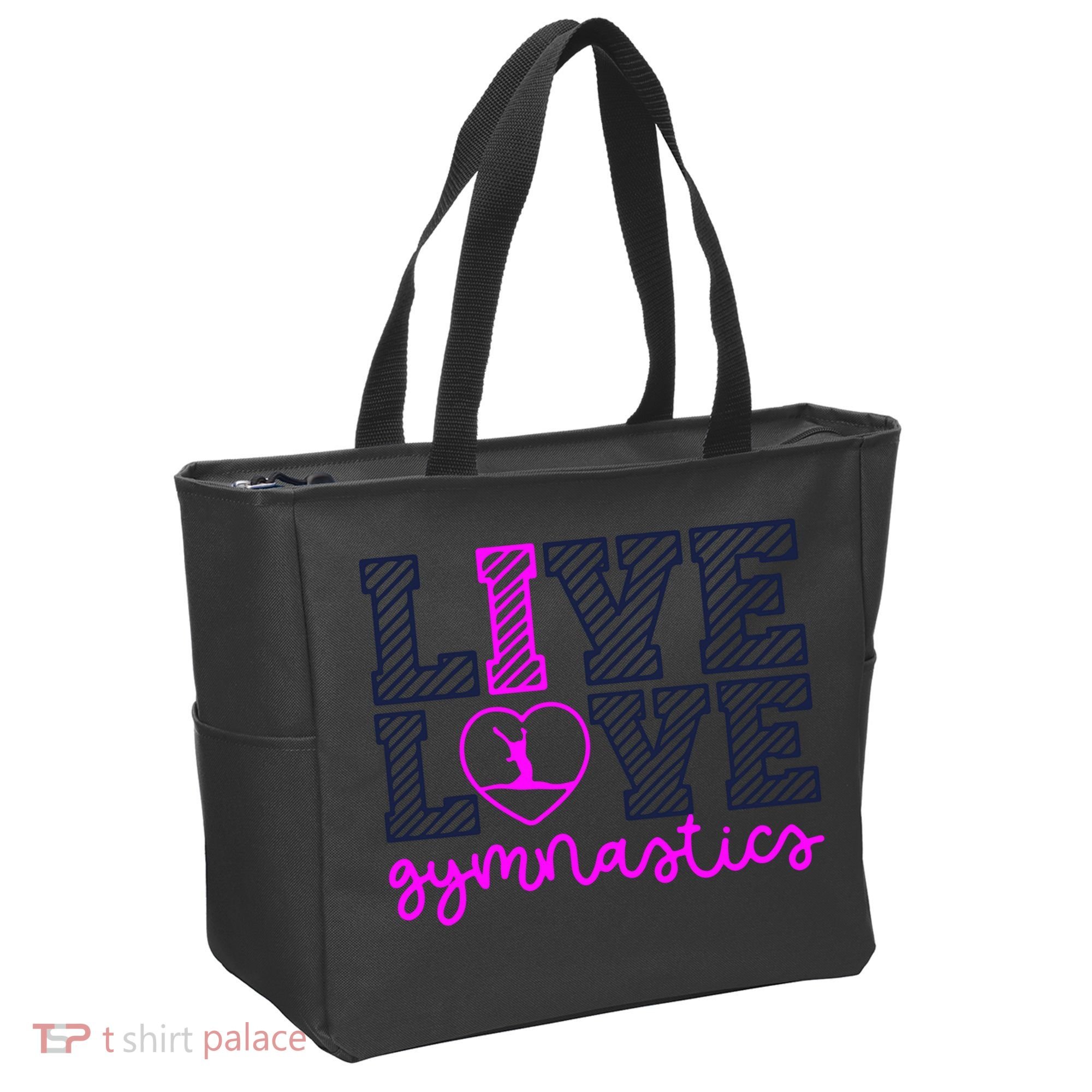 Live Love Gymnastics Tote Bag