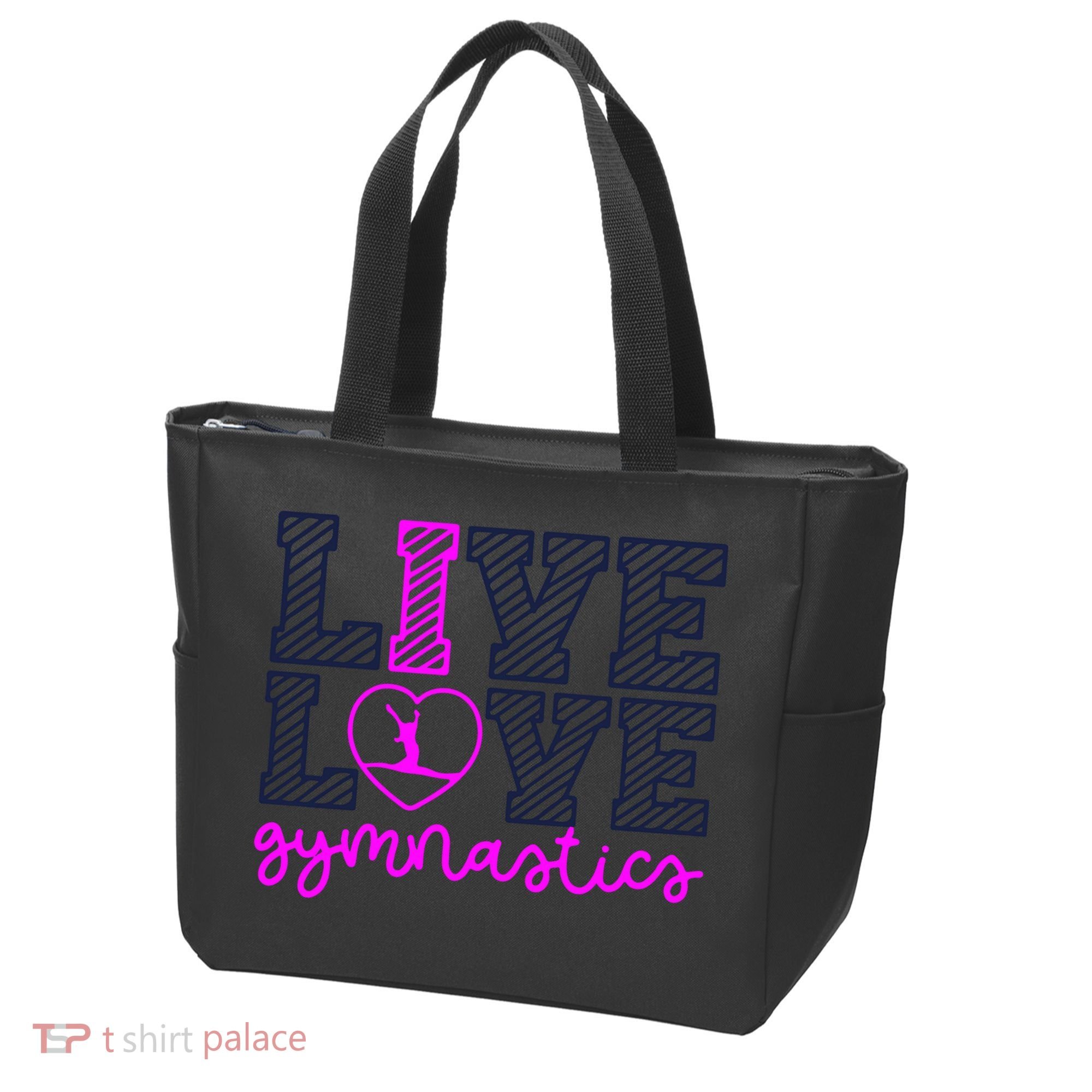Live Love Gymnastics Tote Bag