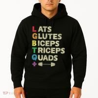 Lgbtq Lats Glutes Biceps Triceps Quads Weightlifting Hoodie thumb 2