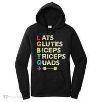 Lgbtq Lats Glutes Biceps Triceps Quads Weightlifting Women's Hoodie thumb 0