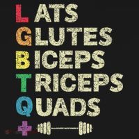 Lgbtq Lats Glutes Biceps Triceps Quads Weightlifting Women's Hoodie thumb 2