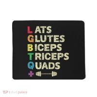 Lgbtq Lats Glutes Biceps Triceps Quads Weightlifting Mousepad thumb 0