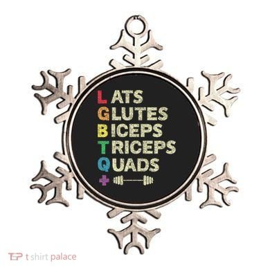 Lgbtq Lats Glutes Biceps Triceps Quads Weightlifting Ornament