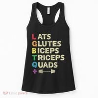 Lgbtq Lats Glutes Biceps Triceps Quads Weightlifting Women's Tank Top thumb 0