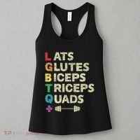 Lgbtq Lats Glutes Biceps Triceps Quads Weightlifting Women's Tank Top thumb 3