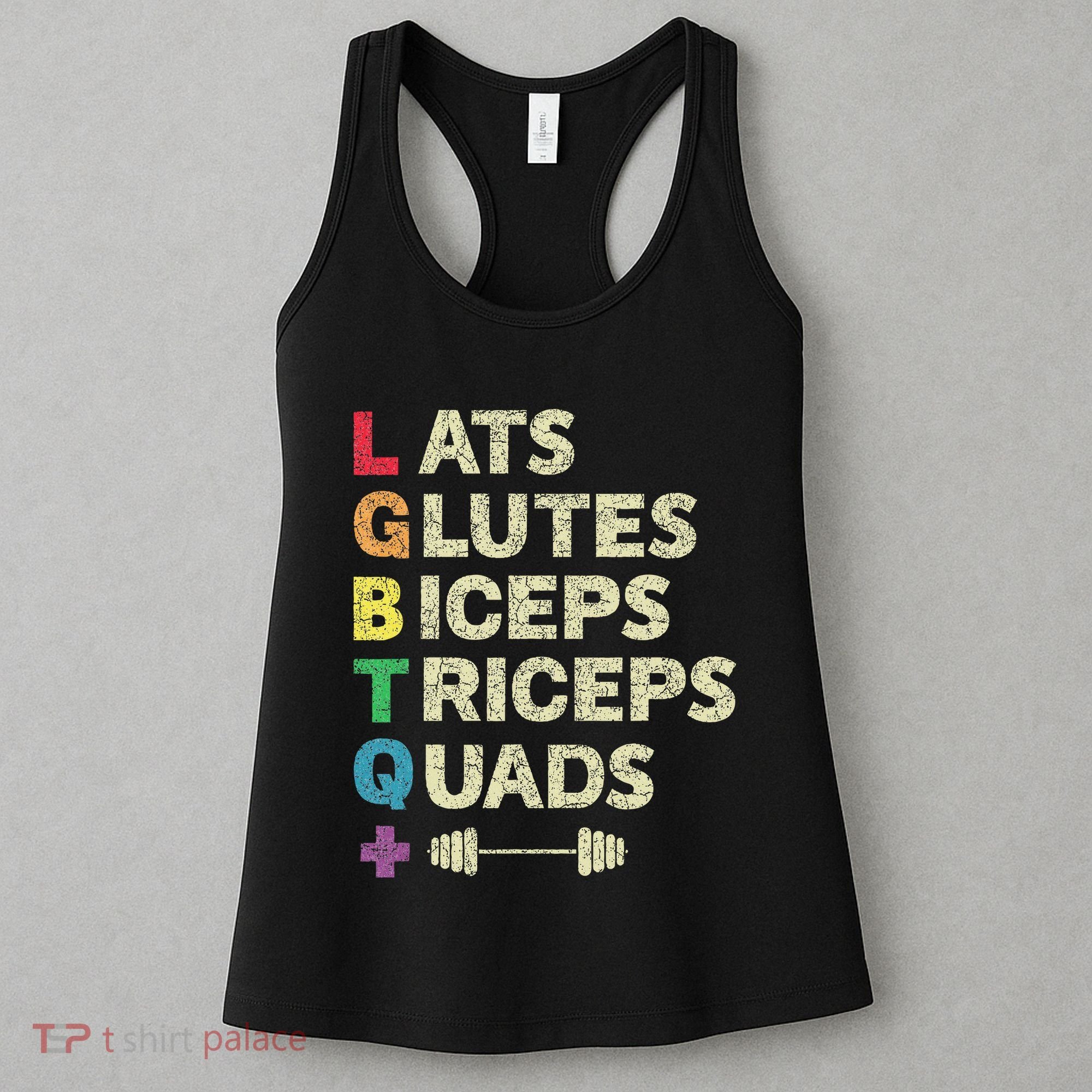 Lgbtq Lats Glutes Biceps Triceps Quads Weightlifting Women's Tank Top