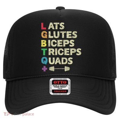 Lgbtq Lats Glutes Biceps Triceps Quads Weightlifting Hat