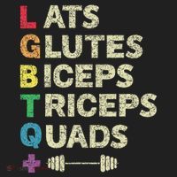 Lgbtq Lats Glutes Biceps Triceps Quads Weightlifting Hat thumb 2