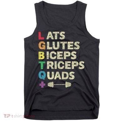 Lgbtq Lats Glutes Biceps Triceps Quads Weightlifting Tank Top
