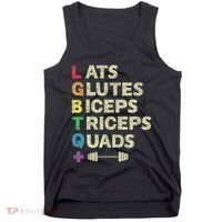 Lgbtq Lats Glutes Biceps Triceps Quads Weightlifting Tank Top thumb 0