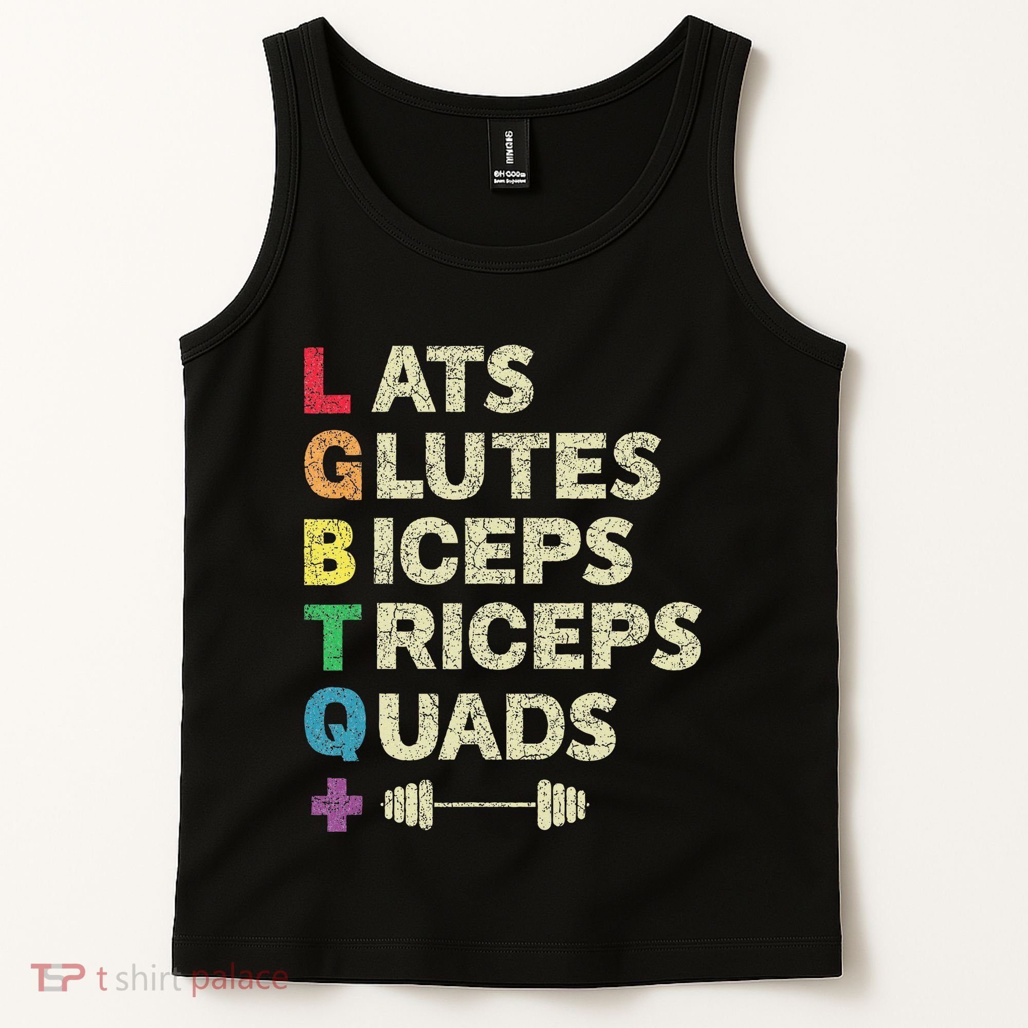 Lgbtq Lats Glutes Biceps Triceps Quads Weightlifting Tank Top