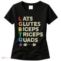 Lgbtq Lats Glutes Biceps Triceps Quads Weightlifting Women's T-Shirt thumb 0