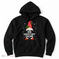 Lunch Lady Gnome Funny School Cafeteria Worker Christmas Hoodie thumb 0