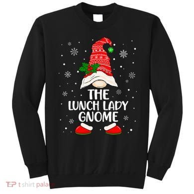 Lunch Lady Gnome Funny School Cafeteria Worker Christmas Sweatshirt