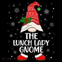 Lunch Lady Gnome Funny School Cafeteria Worker Christmas Women's Hoodie thumb 2