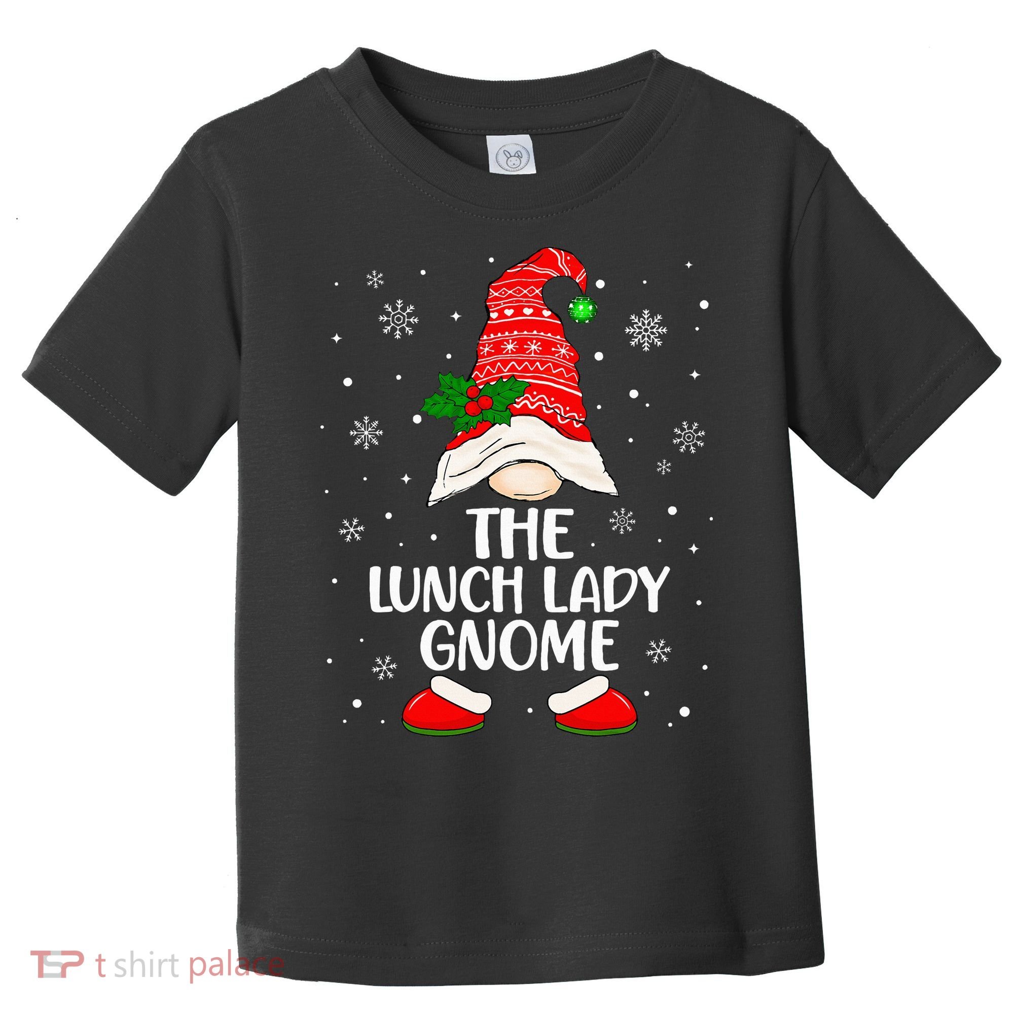 Lunch Lady Gnome Funny School Cafeteria Worker Christmas Toddler T-Shirt