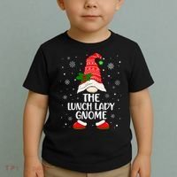 Lunch Lady Gnome Funny School Cafeteria Worker Christmas Toddler T-Shirt thumb 2