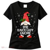 Lunch Lady Gnome Funny School Cafeteria Worker Christmas Women's T-Shirt thumb 0