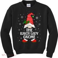 Lunch Lady Gnome Funny School Cafeteria Worker Christmas Kids Sweatshirt thumb 0