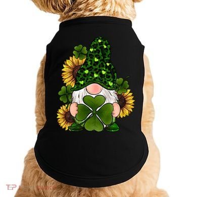 Leopard Love Gnomes Shamrock Irish Lucky St Patrick's Day Gift Doggie Tank