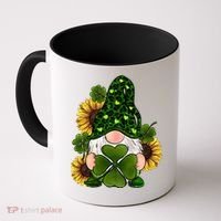 Leopard Love Gnomes Shamrock Irish Lucky St Patrick's Day Gift Coffee Mug thumb 0