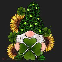 Leopard Love Gnomes Shamrock Irish Lucky St Patrick's Day Gift Beanie thumb 2
