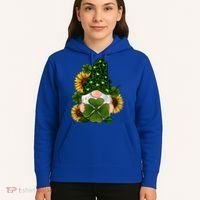 Leopard Love Gnomes Shamrock Irish Lucky St Patrick's Day Gift Hoodie thumb 5