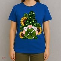 Leopard Love Gnomes Shamrock Irish Lucky St Patrick's Day Gift T-Shirt thumb 4