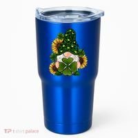 Leopard Love Gnomes Shamrock Irish Lucky St Patrick's Day Gift Tumbler thumb 0