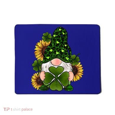 Leopard Love Gnomes Shamrock Irish Lucky St Patrick's Day Gift Mousepad